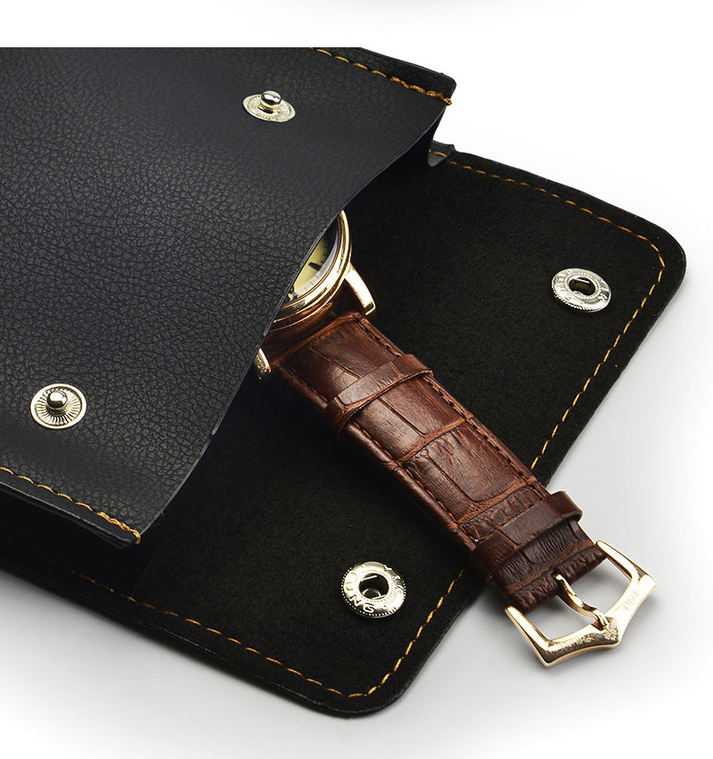 JPF016 leather jewellery flap pouch