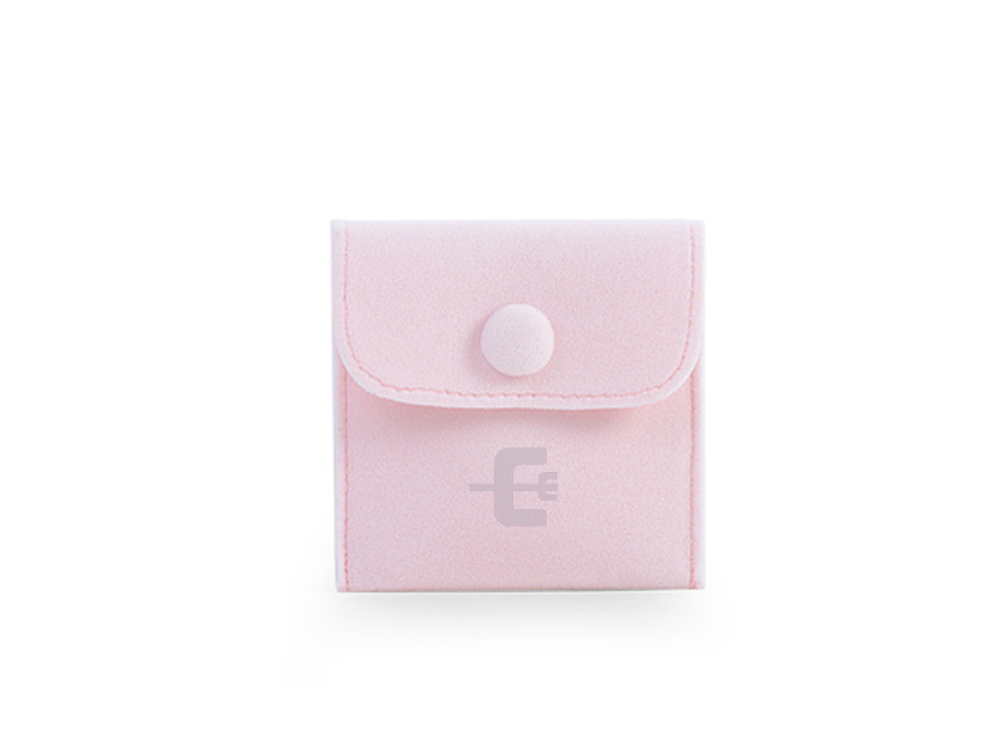 JPF021 pink velvet jewellery pouch