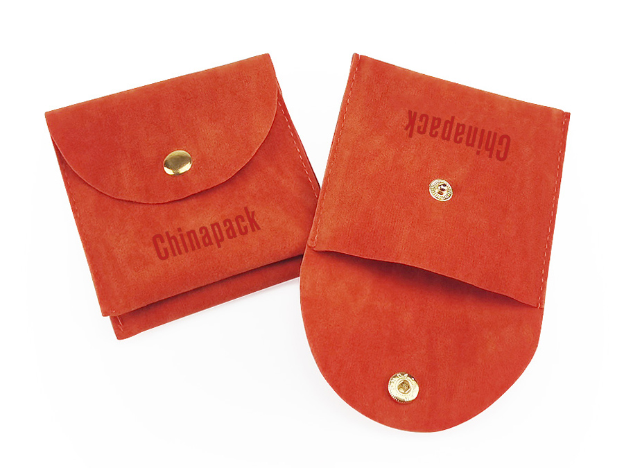 JPF023 red jewellery flap pouch