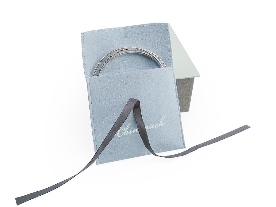 JPF025 bright blue jewellery pouch