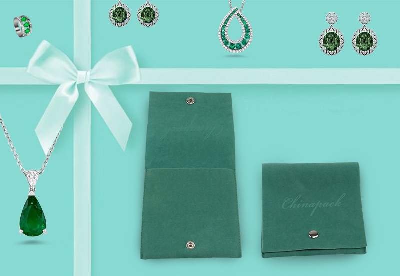 JPF024 green jewellery pouch