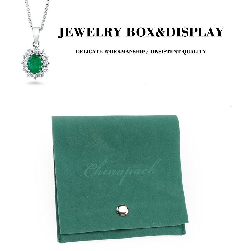 JPF024 green jewellery pouch