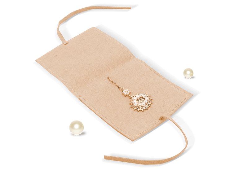 JPF029 velvet jewellery pouch for bracelet
