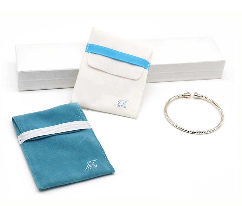 JPF031 blue and white jewellery pouch