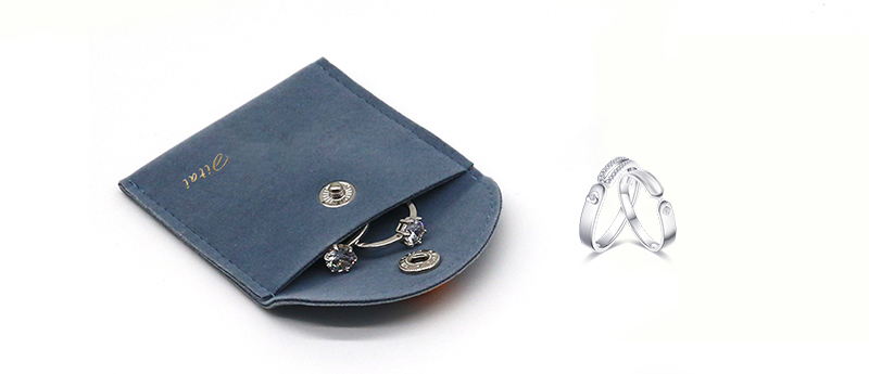 JPF032 velvet jewellery pouch for ring