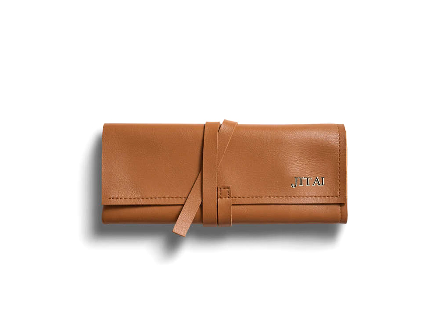 JPF055 soft leather jewellery pouch
