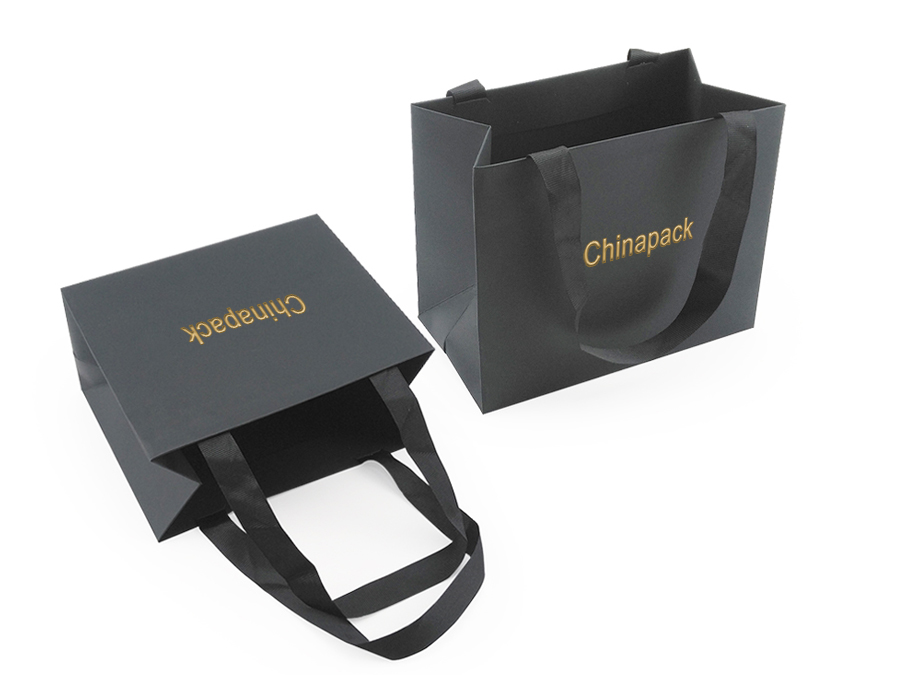 PB010 black jewellery paper bag
