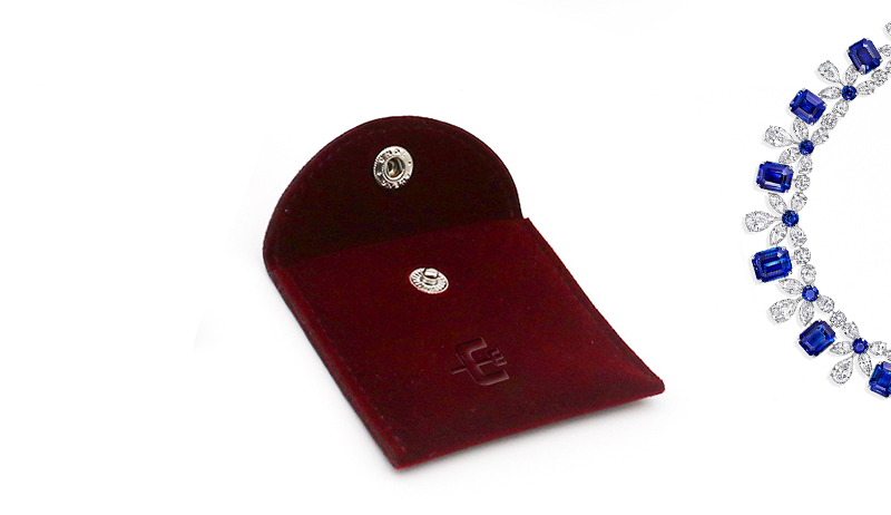 JPF035 flannel jewellery bag