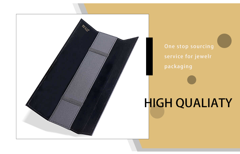 JPF045 Rectangular leather jewellery bag