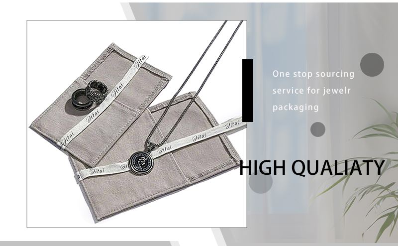 JPF047 linen jewellery bag