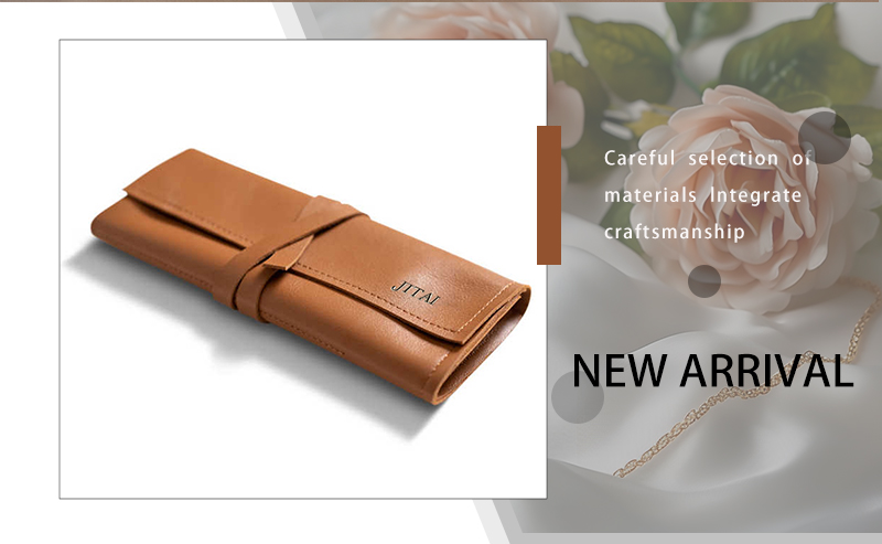JPF055 soft leather jewellery pouch