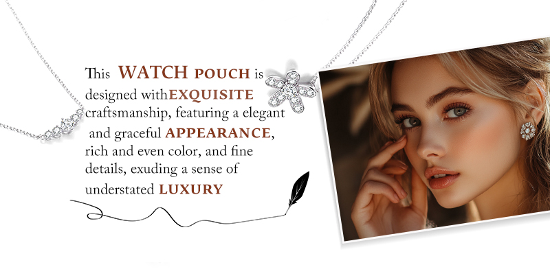 JPF055 soft leather jewellery pouch