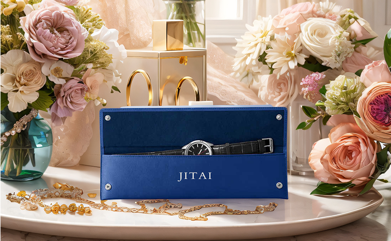 JPF056 leather jewellery flap pouch