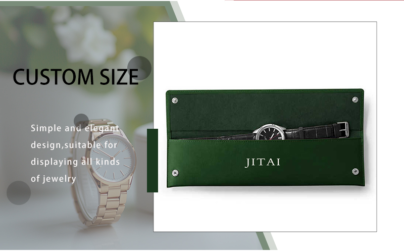 JPF056 leather jewellery flap pouch