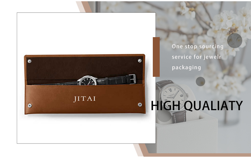 JPF056 leather jewellery flap pouch