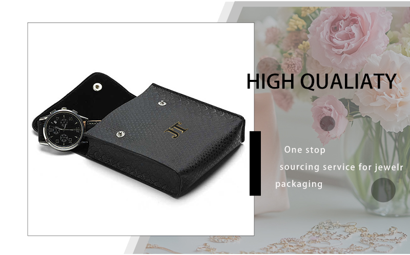 JPF060 leather jewellery pouch for watch
