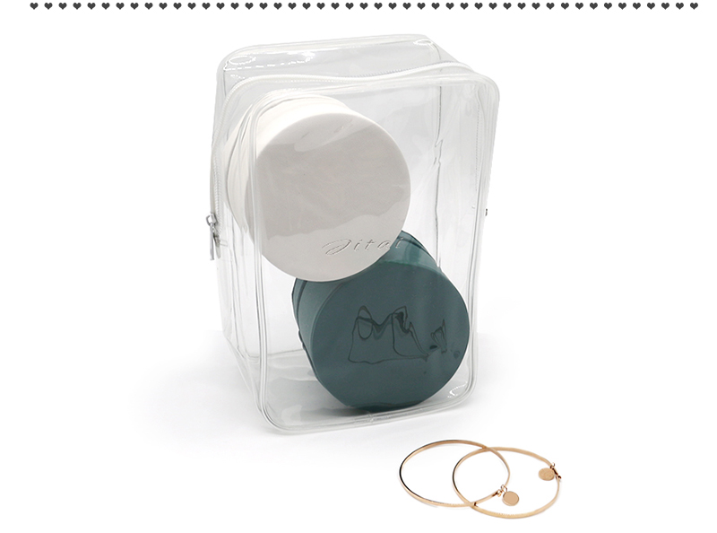 JPZ003 plastic jewellery zipper bag