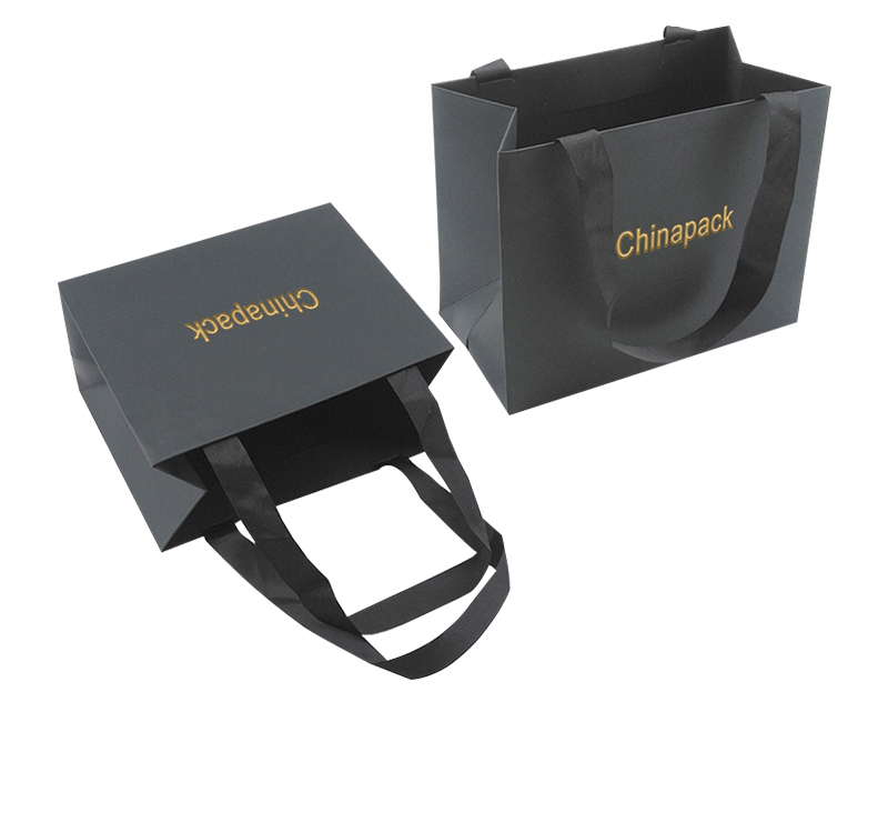 PB010 black jewellery paper bag