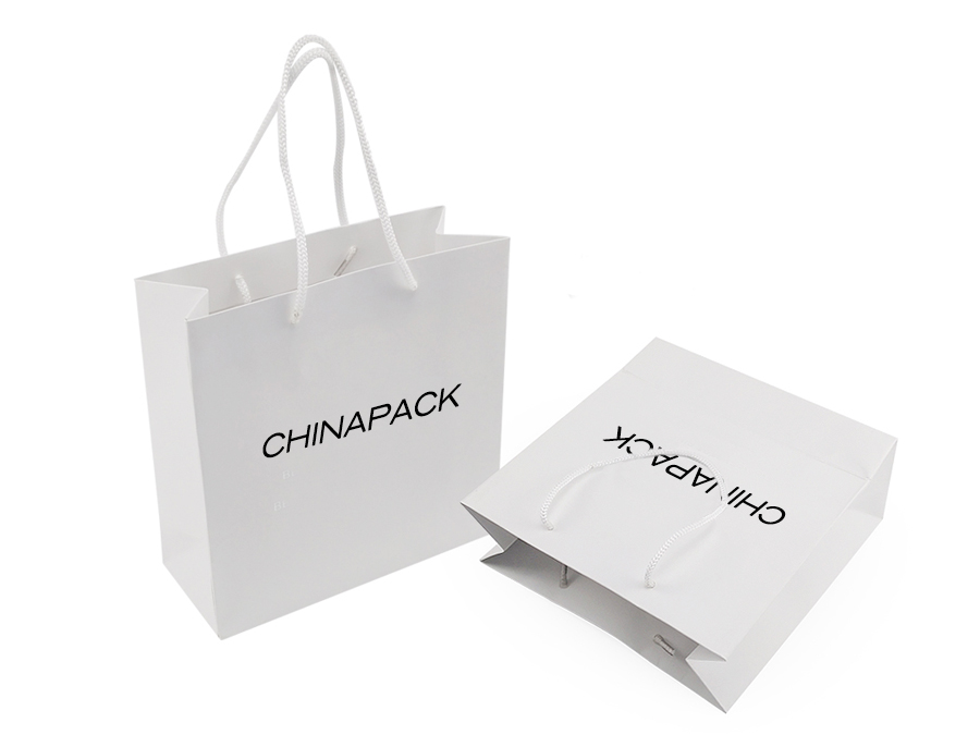 PB012 white paper bag wholesale