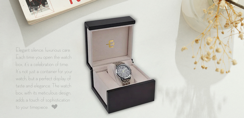 WPP011 black flap watch box