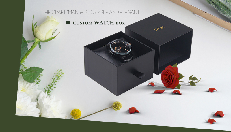 WPP017 black square watch box
