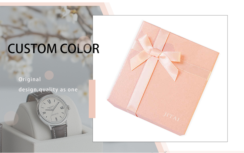 WPP032 pink bow watch box