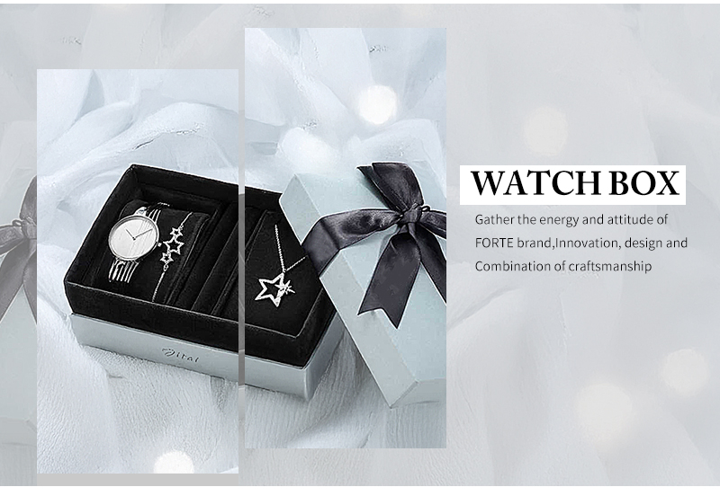 WPP033 blue bow watch box