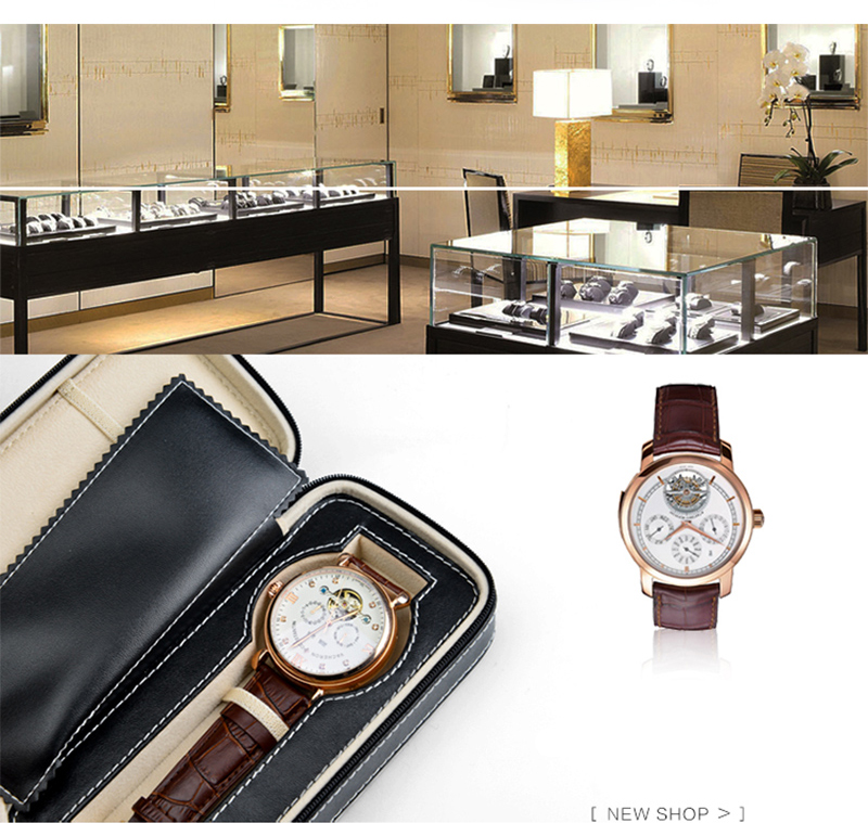 WPB013 leather zipper box for watch