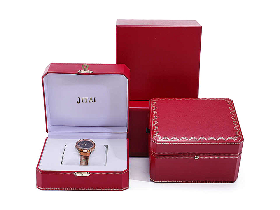 WPB046 red printed watch box