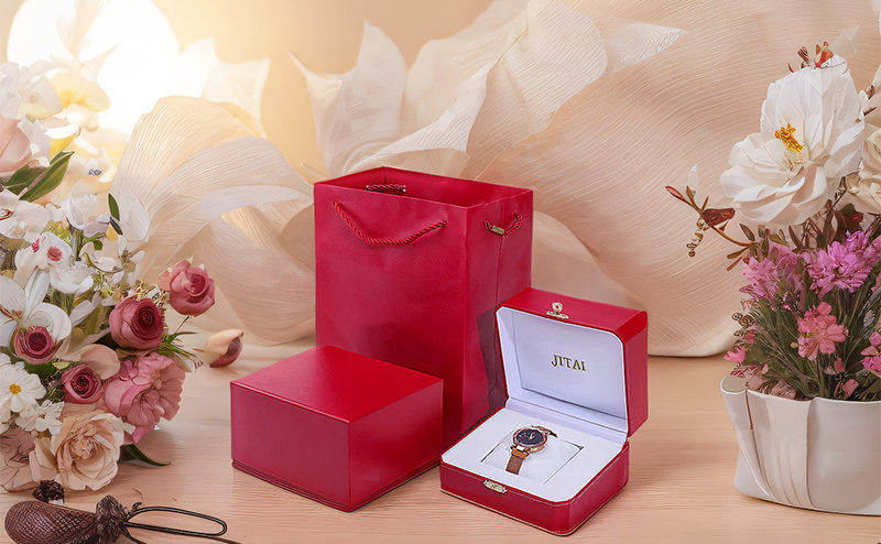 WPB046 red printed watch box