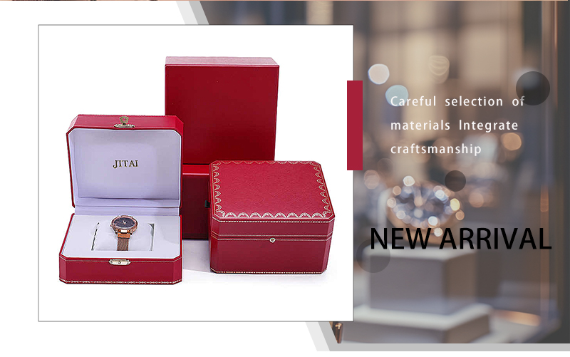 WPB046 red printed watch box