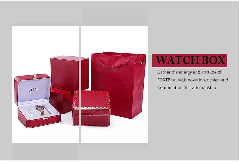 WPB046 red printed watch box