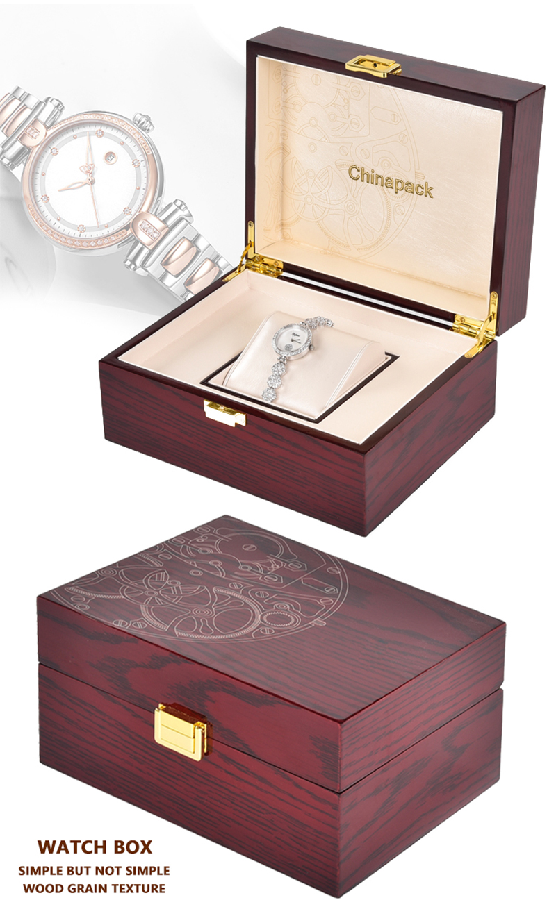 WWB002 printed wooden watch box