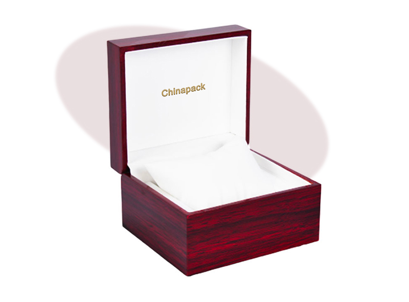 WWB005 dark red wooden watch box
