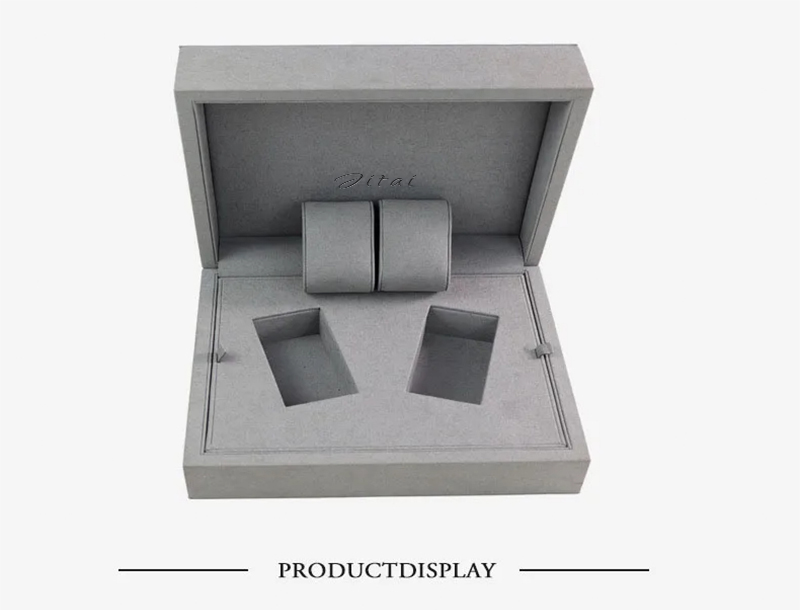 WWB011 gray suede watch box